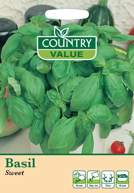 Mr Fothergill's Basil Sweet C V Seeds