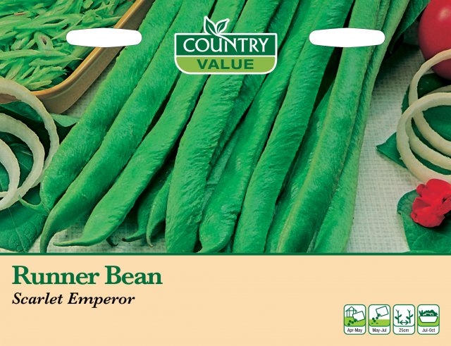 Mr Fothergill's Runner Bean Scarlet Emperor C V Seeds