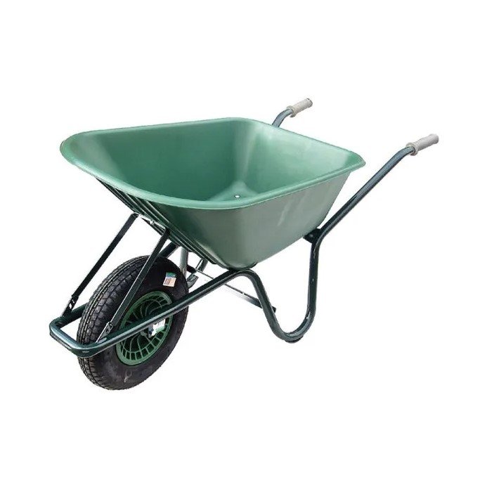 Plastic Green Wheelbarrow - 100l