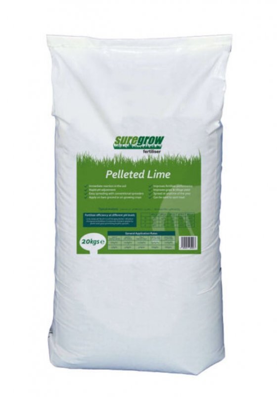 Suregrow Fertiliser Suregrow Pelleted Lime - 20kg