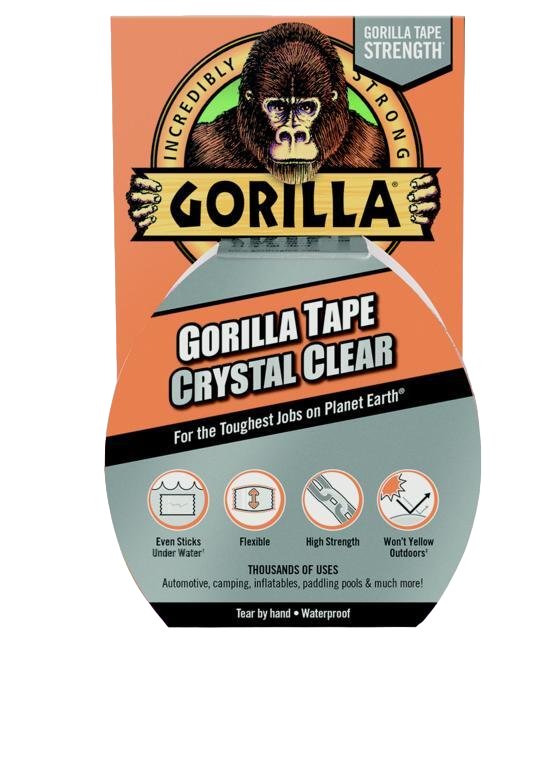 Gorilla Gorilla Crystal Clear Tape - 8.2m