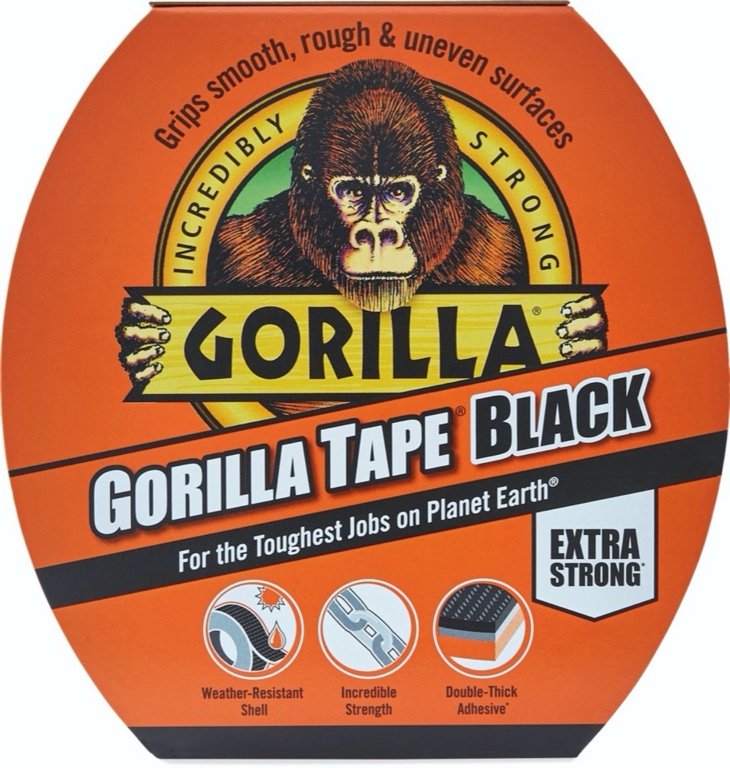 Gorilla Gorilla Tape Black - 11m