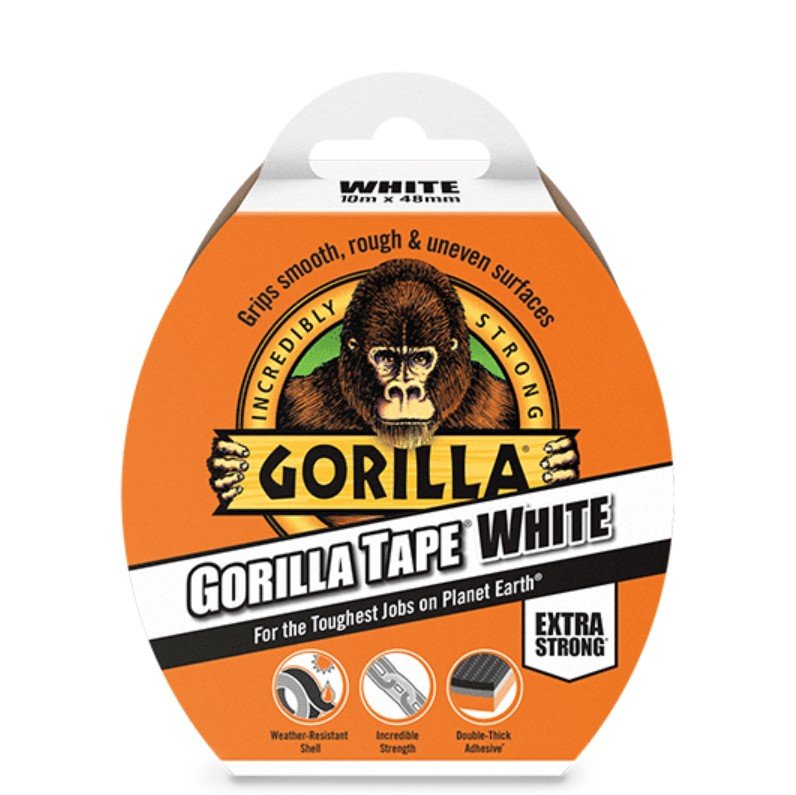 Gorilla Gorilla Tape White - 10m