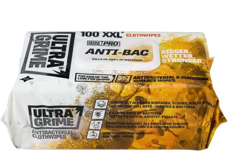 UltraGrime Ultragrime Anti-bac Cleaning Wipe - 100pk