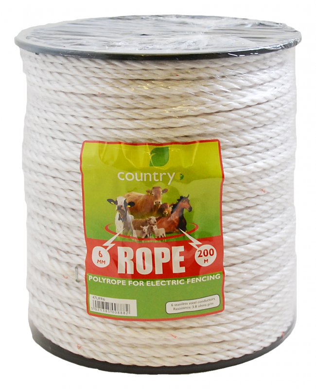 Country UF Country 6 Strand Paddock Rope - 200m