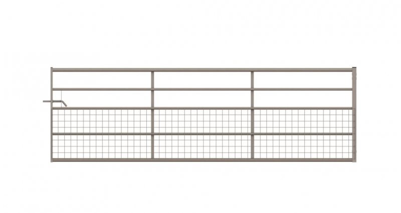 IAE IAE 5 Rail Half Mesh Gate Right Hand (std Hang) - 6'