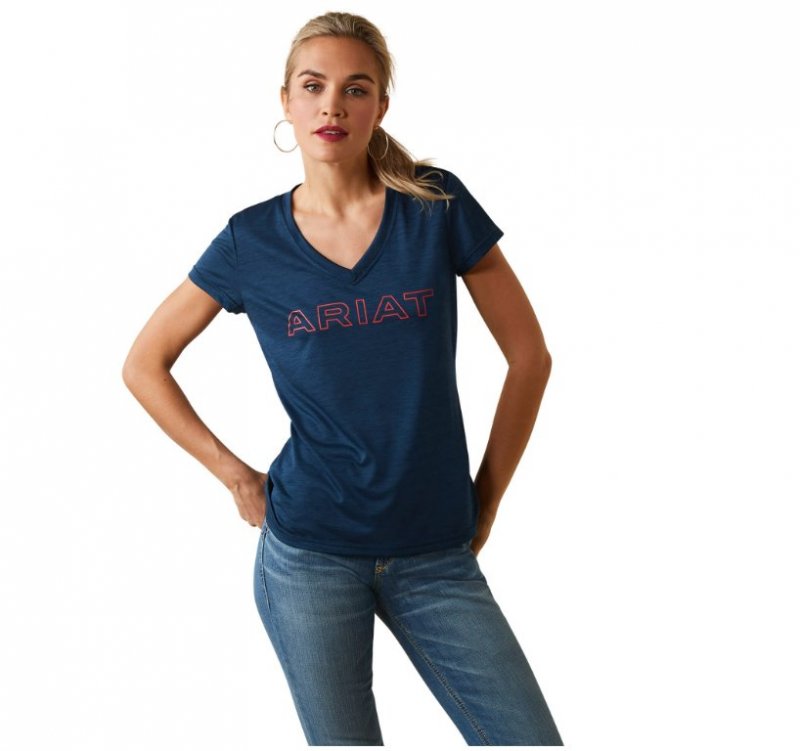 Ariat Ariat Laguna Short Sleeve Navy T-shirt