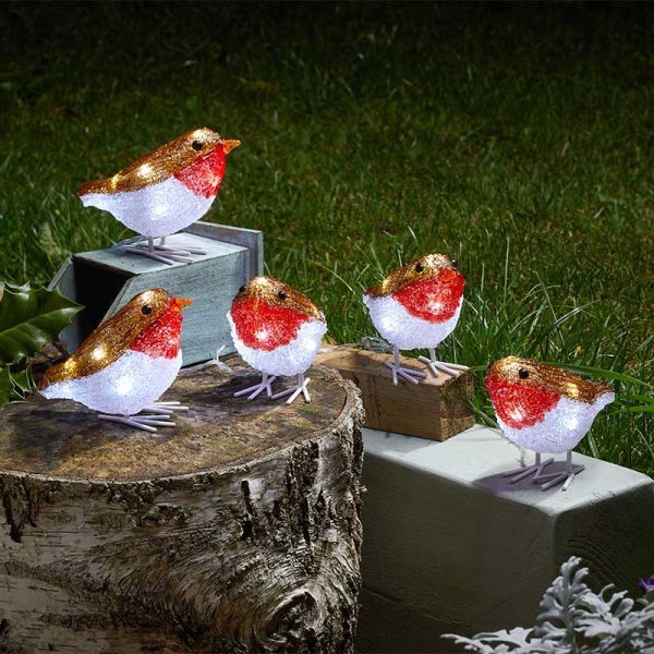 Smart Garden Products TK InLit Ice Robins - Set of 5