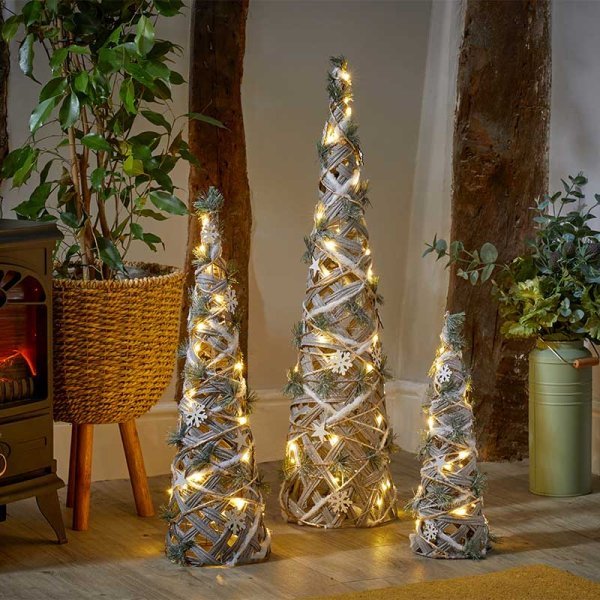 Smart Garden Products TK LED Snow Trees - Set of 3
