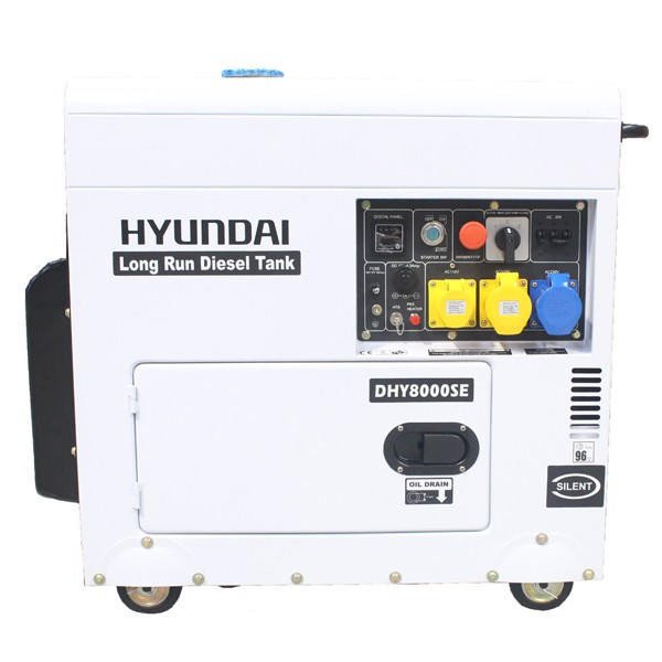 Hyundai Hyundai DHY8000SELR 5.8kW Silent Long Running Standby Diesel Generator