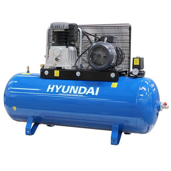 Hyundai Hyundai 200 Litre Air Compressor, 21CFM/145psi, 3-Phase Twin Cylinder 5.5hp | HY55200-3
