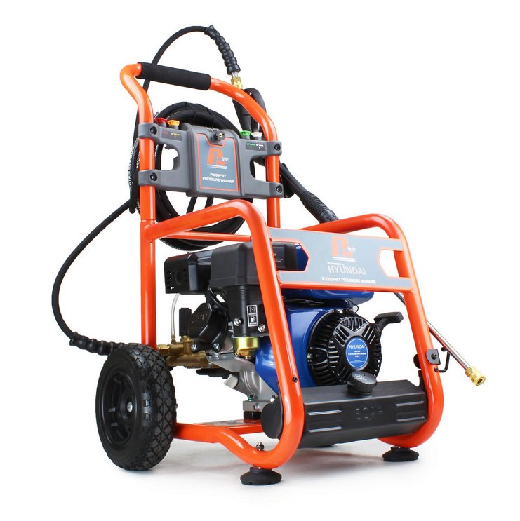 Hyundai P1 Petrol Pressure Washer 3200psi / 214 bar | Hyundai 7hp 212cc Engine | P3200PWT