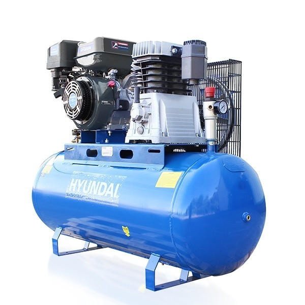 Hyundai Hyundai 200L Litre Air Compressor, 29CFM/145psi, Twin Cylinder Belt Drive 14hp | HY140200PES