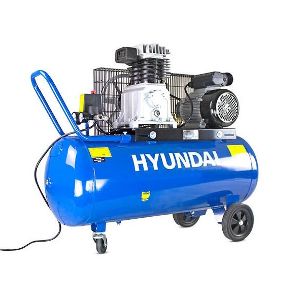 Hyundai Hyundai 100 Litre Air Compressor, 14CFM/145psi, Twin Cylinder, Belt Drive 3hp | HY3100P