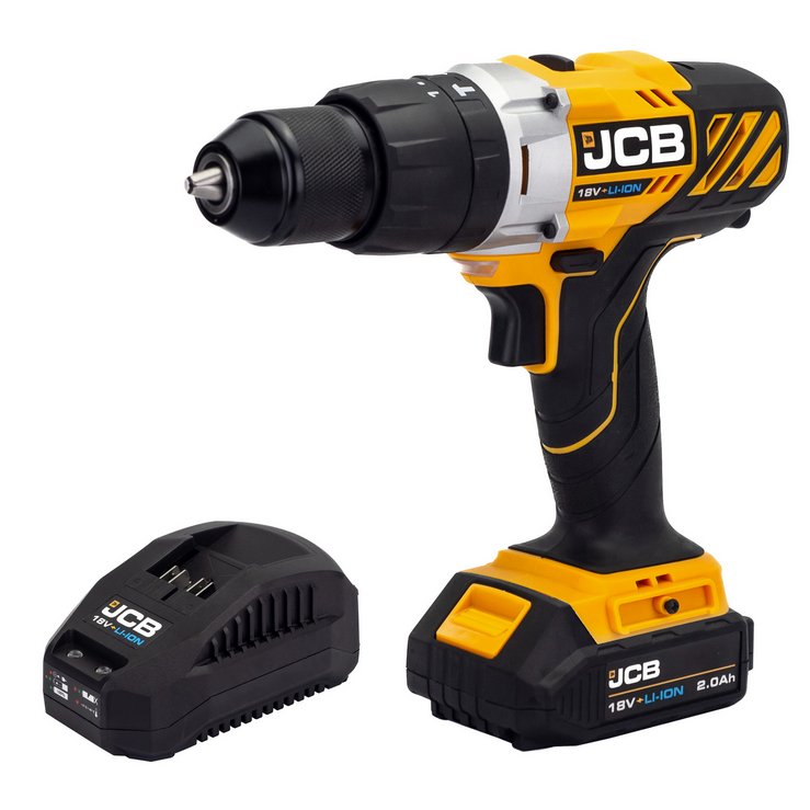 JCB JCB 18V COMBI DRILL - JCB 18V Combi Drill 1x 2.0Ah 2.4A Charger | JCB-18CD-2XB