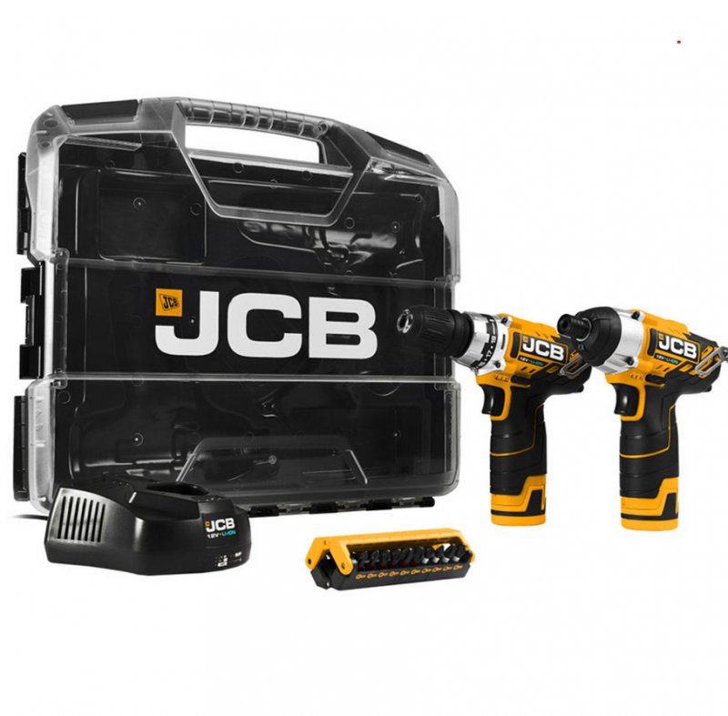 JCB JCB 12V TWIN PACK 2.0AH LITHIUM-ION BATTERIES IN W-BOXX 102 POWER TOOL CASE | 21-12TPK-WB-2