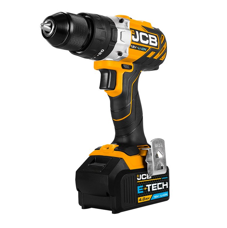 JCB JCB 18V BRUSHLESS COMBI DRILL 2X 4.0AH LITHIUM-ION BATTERY IN W-BOXX 136 WITH 4 PIECE MULTI PURPOSE