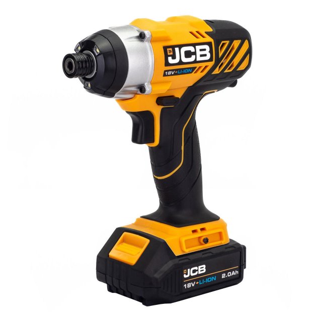 JCB JCB 18V Impact Driver 2x2.0Ah Lithium-Ion Battery and 2.4A fast charger in W-Boxx 136 | 21-18ID-2-WB