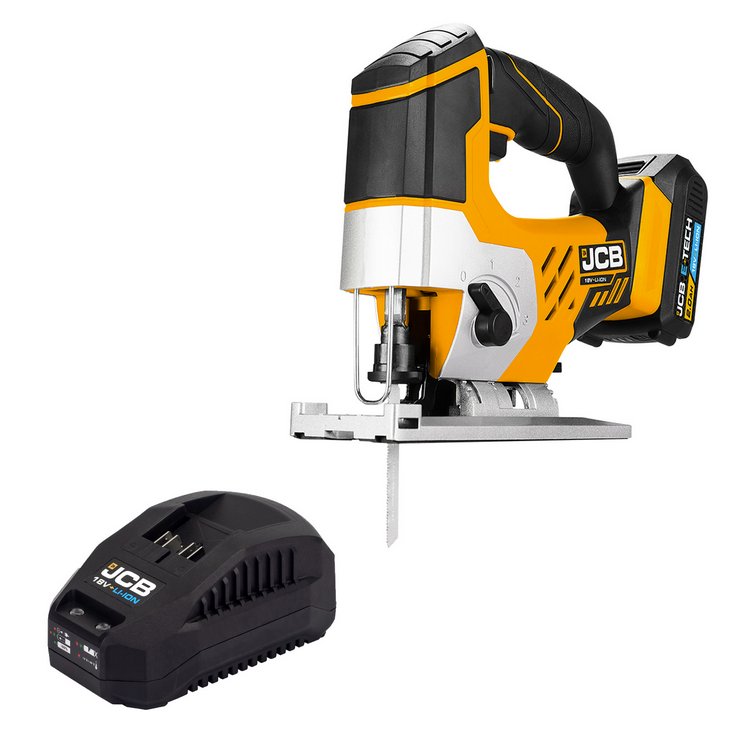 JCB JCB 18V Cordless Jigsaw 2AH Lithium-Ion Battery & Charger | 21-18JS-2XB