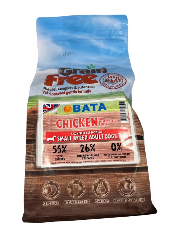 BATA BATA Grain Free Small Breed Adult Dog Chicken - 2kg