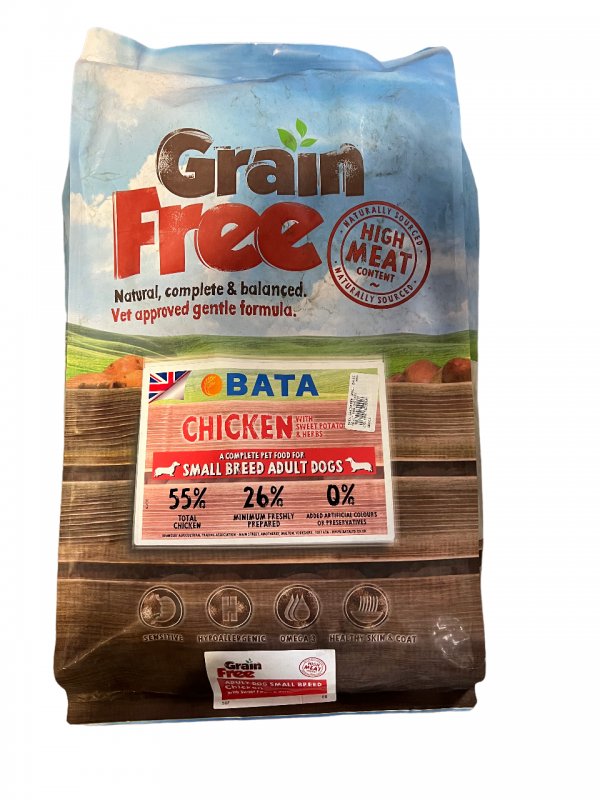 BATA BATA Grain Free Small Breed Adult Dog Chicken - 6kg
