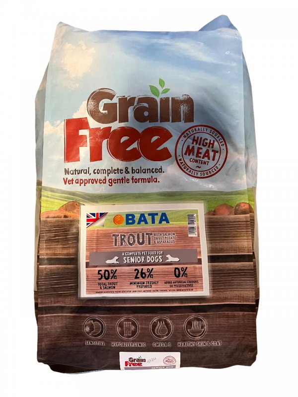 BATA BATA Grain Free Complete Senior Dog Food - 12kg