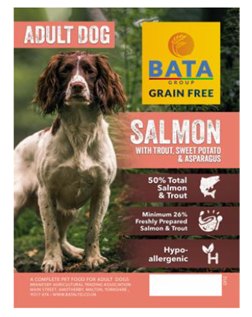 BATA BATA Grain Free Complete Adult Dog Food Salmon - 2kg