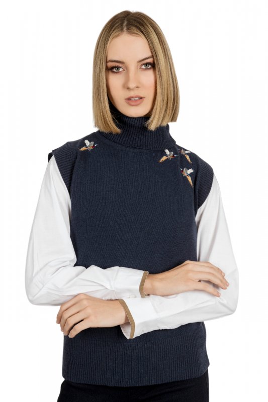 Hartwell Hartwell Amara Sleeveless Pheasant Jumper