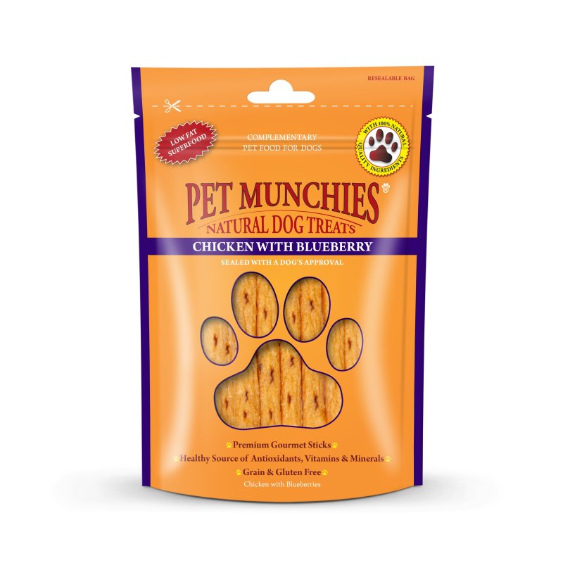 Pet Munchies Pet Munchies Chicken & Blueberry Dog Treats - 80g