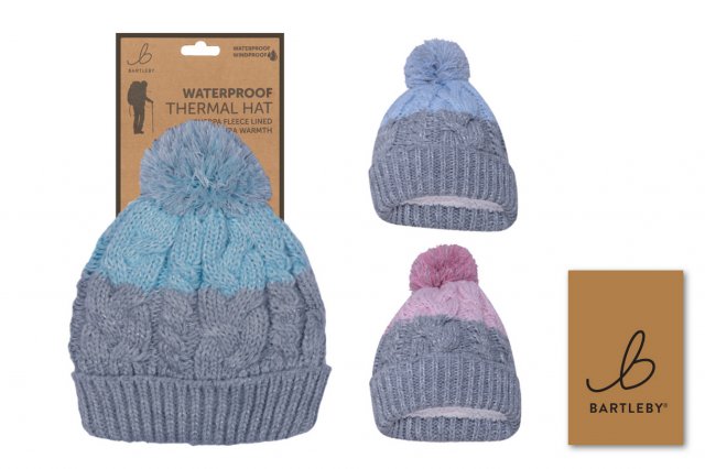 Bartleby Bartleby Women's Waterproof Bobble Hat