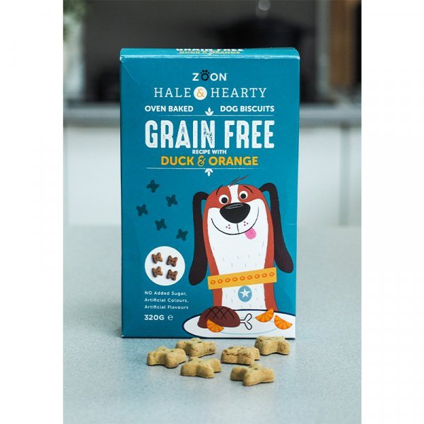 Zoon Zoon Hale & Hearty Duck & Orange Grain Free Biscuits - 320g