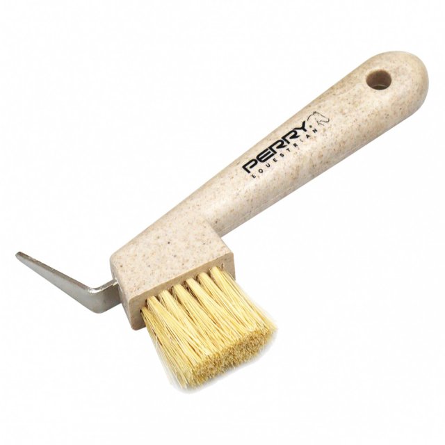 Perry Equestrian Perry's Ecogroom Hoof Pick With Brush