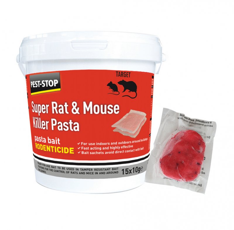 Pelsis Pest-Stop Super Rat & Mouse Killer Pasta - 15 x 10g