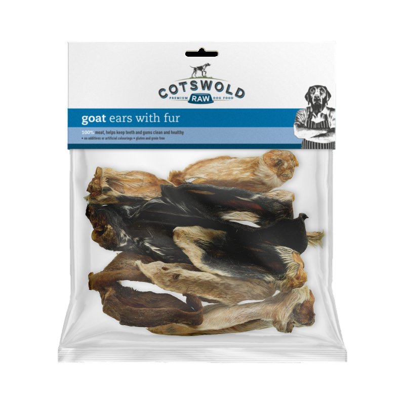 Cotswold Raw Cotswold Rabbit Ears with Fur - 100g
