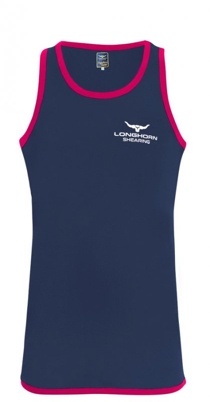 Horner Shearing Longhorn Adult's Long Tail Shearing Singlet