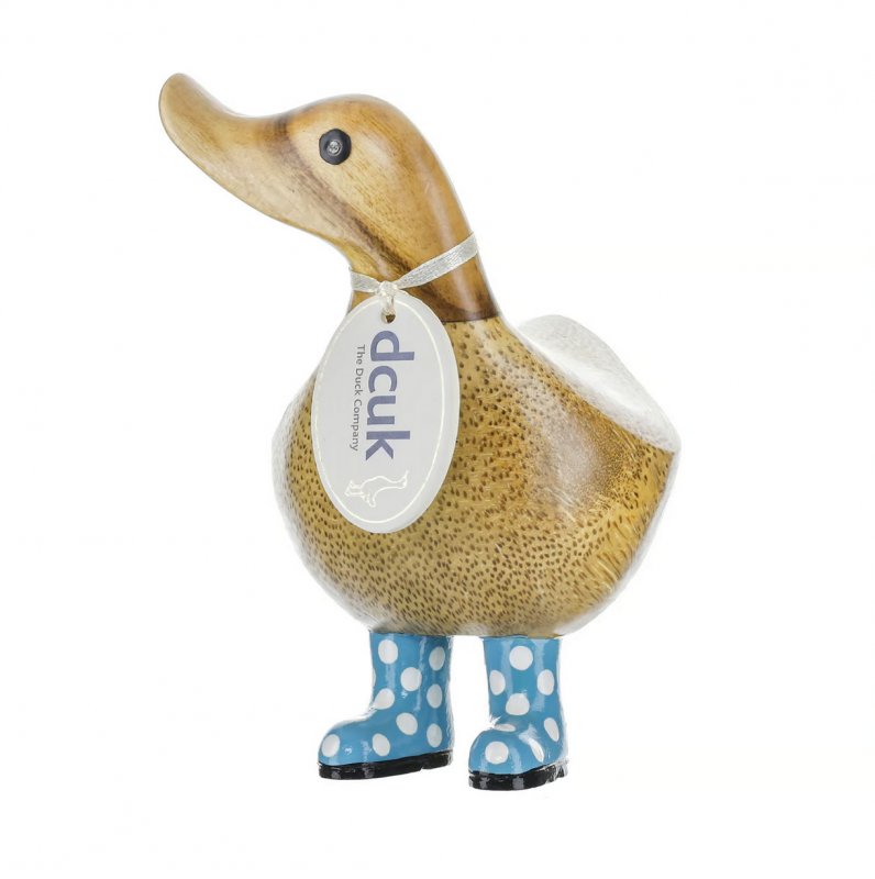 DCUK DCUK Natural Spotty Welly Ducky