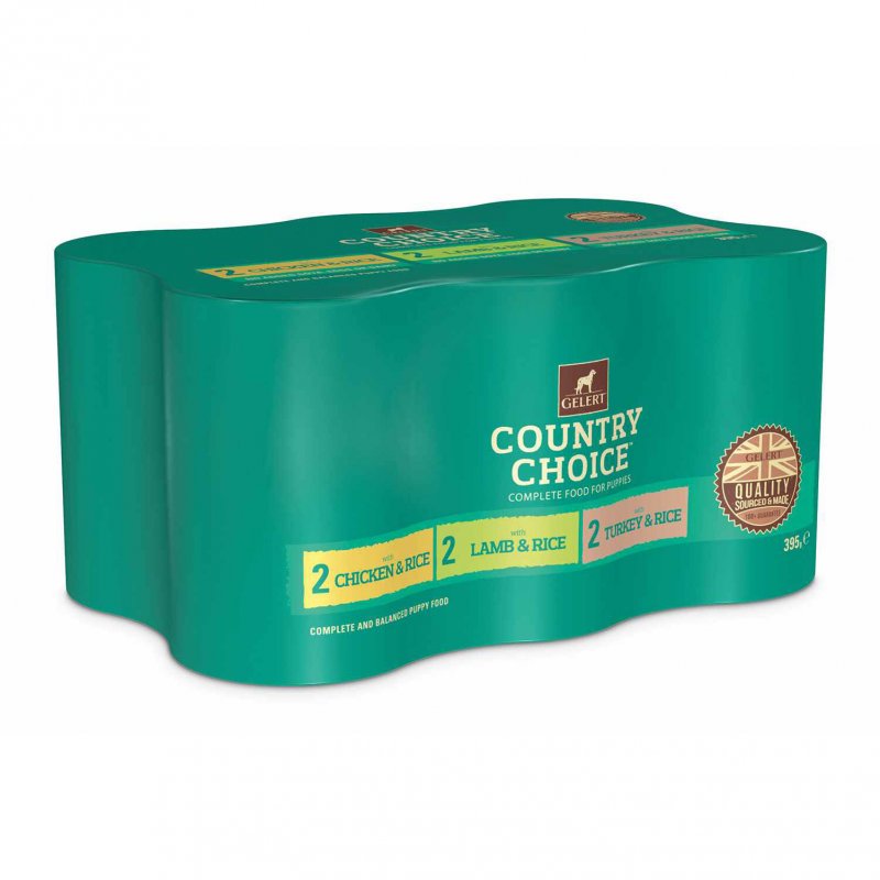 Gelert Gelert Country Choice Puppy Variety in Jelly - 6 x 395g