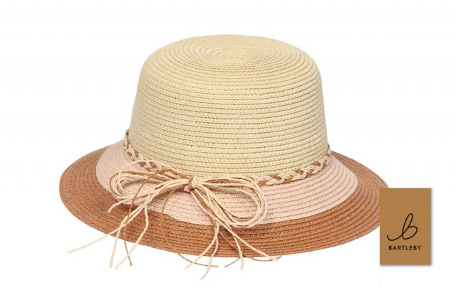 Bartleby Bartleby Ladies 2 Tone Striped Hat