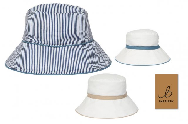 Bartleby Bartleby Ladies Cotton Stripe Hat