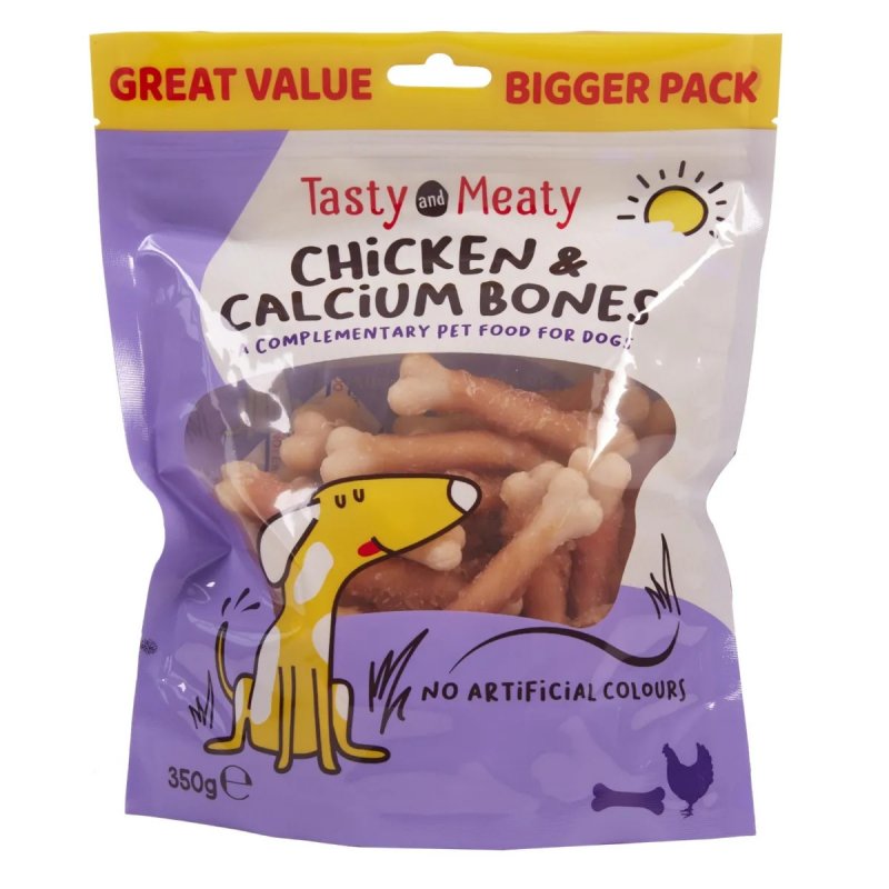 Vital Pet Tasty & Meaty Chicken & Calcium Bones - 350g