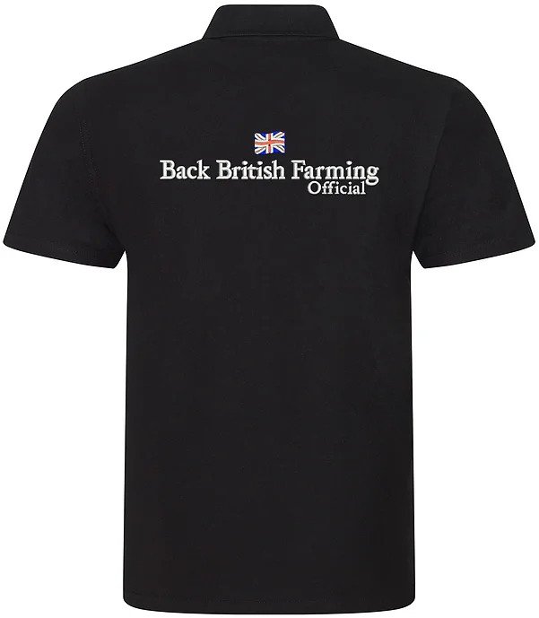 Back British Farming Back British Farming Men's Black Polo Top
