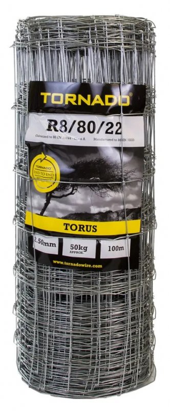 Tornado Tornado Torus Knot Galvanised Wire R8/80/22 - 100m