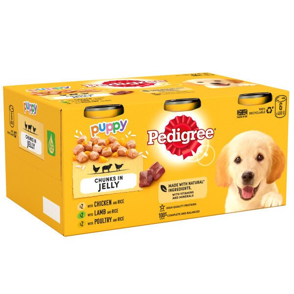 Pedigree Pedigree Tins Puppy Chunks in Jelly - 6 Large