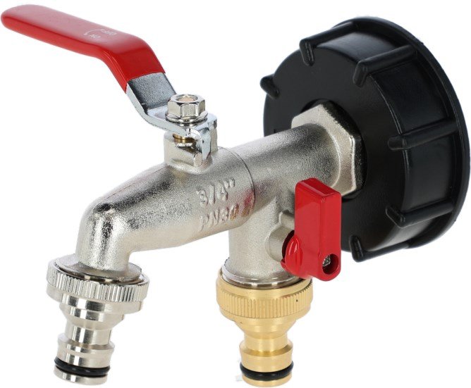 Kerbl IBC Adapter & Tap with 2 Connectors