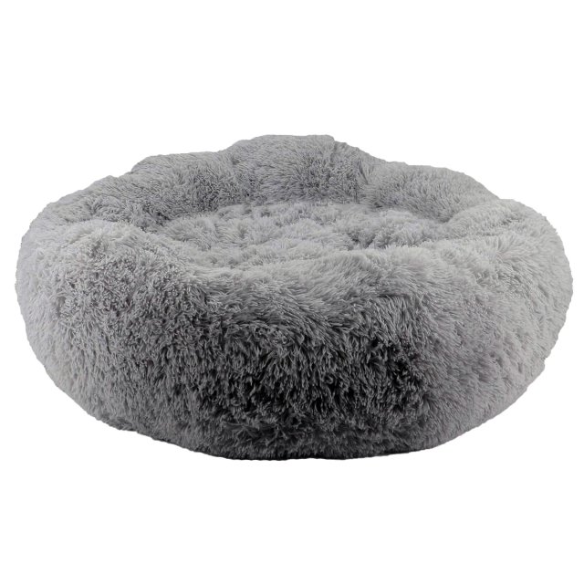 Ancol Ancol Super Plush Donut Bed - 100cm Slate Grey