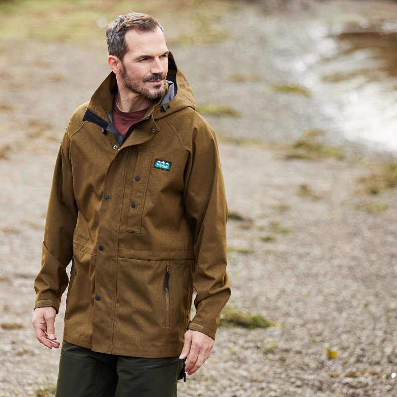 Giacca Ridgeline Tempest Forest Waterproof, Antivento E Traspirante, Con Cappuccio Fisso E Tasche Zip, Per Outdoor E Caccia