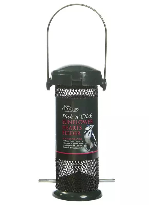 Tom Chambers Tom Chambers Flick 'n' Click Sunflower Heart Feeder