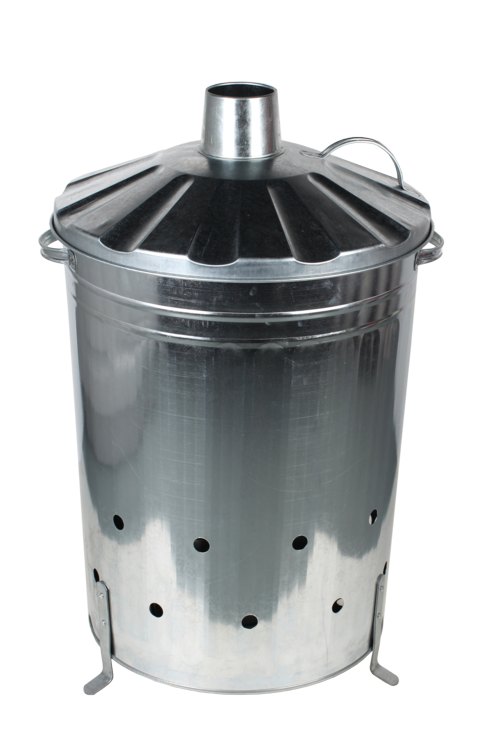 Galvanised Garden Incinerator - 90L