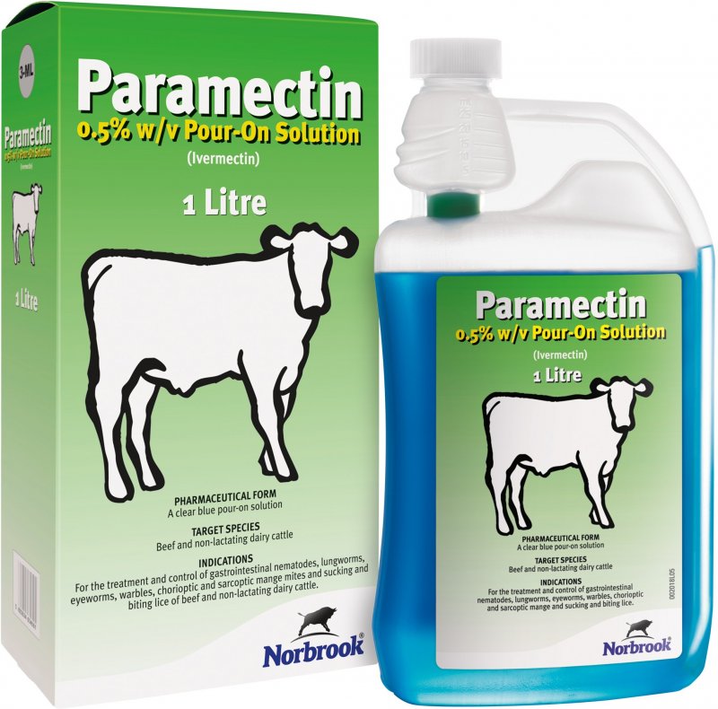 Norbrook Paramectin Pour On - 1L - Short Dated