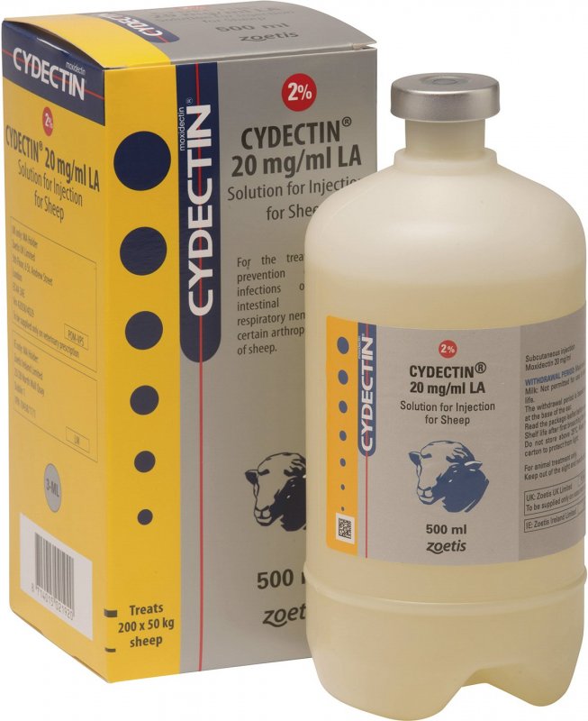 Zoetis Cydectin 2% La Sheep - 500ml - Short Dated
